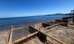Bodrum'da sahile beton döken firmaya 150 bin lira ceza