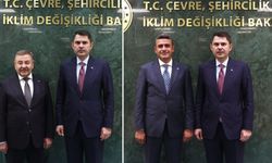 AK Parti'ye geçeceği iddia edilen iki belediye başkanı Bakan Kurum'u ziyaret etti!
