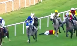 Attan düşen jokey Gökhan Kocakaya, hastaneye sevk edildi