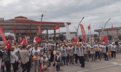 Doruk Maden'de diğer sendikanın işçileri de Ankara’ya yürüyüş başlattı