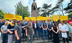 Trabzon’da maden işçilerinden maaş protestosu