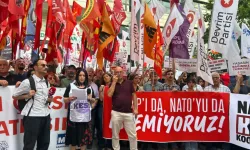 Ankara'da sendika ve meslek örgütlerinden NATO Zirvesi öncesi protesto
