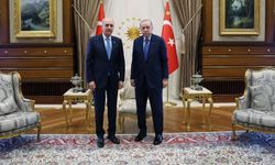 Cumhurbaşkanı Erdoğan, TBMM Başkanı Kurtulmuş'u Külliyede kabul etti
