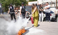 Keçiören Belediyesi personeline afet farkındalık ve yangınla mücadele eğitimi