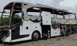 Ankara'da seyir halindeki yolcu otobüsü alev alev yandı!