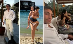 Gossip Girl'ün Chuck Bass'ı Bodrum'un tadını çıkarıyor