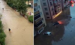 Kastamonu'da Devrekani Çayı taştı, ev ve iş yerlerini su bastı