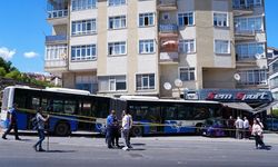 Ankara'da kontrolden çıkan EGO iş yerine çarptı