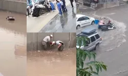 İstanbul ve Ankara'yı sağanak vurdu: Araçlar suya gömüldü, yollar çöktü, yıldırım düştü!