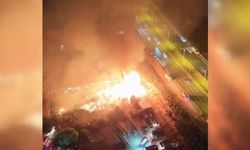 Ankara’da tahta paletlerin depolandığı alanda yangın