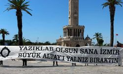 Altay'ın İzmir'e sitem ettiği pankart meydanlara asıldı!