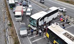Arnavutköy'de yolcu otobüsü İETT otobüsüne çarptı: 5 yaralı