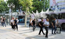 Ankara'da Kızılay'a yüksek basınçlı serinletme sistemi