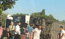 Afyonkarahisar'da yolcu otobüsü devrildi: Çok sayıda yaralı var