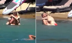 Ali Biçim ve sevgilisinin denizdeki görüntüsü olay oldu!