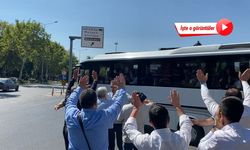 Süleymancılar, tutuklanan Alihan Kuriş’e el salladı, otobüsün peşinden koştu!