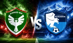 Amedspor-Erzurumspor maçında ilk 11'ler belli oldu