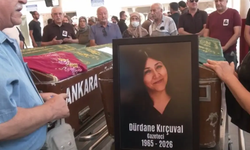 Gazeteci Dürdane Kırçuval son yolculuğuna uğurlandı