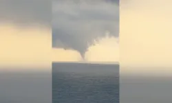 Giresun'da denizde hortum oluştu