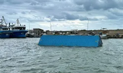 Samsun açıklarında balıkçılar tarafından konteyner bulundu