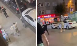 Polise bıçakla saldırdığı öne sürülen şüpheli, bacağından vuruldu