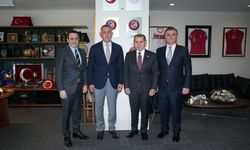 Galatasaray yönetiminden, TFF Başkanı Hacıosmanoğlu'na ziyaret