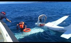 Gürcistan'dan kalkan uçak, Rize açıklarında denize acil iniş yaptı