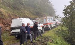 Trabzon'da heyelan; 1 kişi toprak altında kaldı