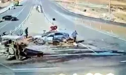 Kahramanmaraş’ta MHP’li vekilin yaralandığı kazanın görüntüleri ortaya çıktı