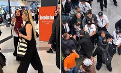 İstanbul'daki bir alışveriş merkezinde İsrail vatandaşı olan kadın protesto edildi