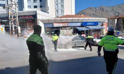 KPSS’ye girdi, sınav sırasında otomobili yandı