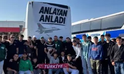Konyaspor taraftarından Amedspor deplasmanında tepki çeken pankart!