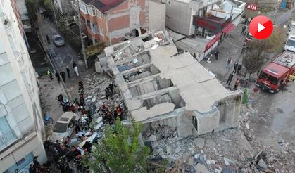 Gebze'deki 7 katlı binanın çökme anı ortaya çıktı