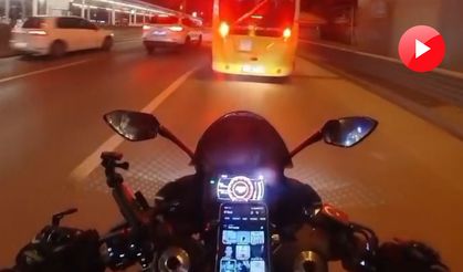 'Allah'ım sana geliyorum' diyen motosiklet sürücüsü kaza yaptı