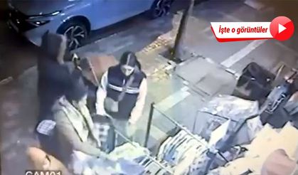 Avcılar'da kıyafet hırsızlığı kamerada