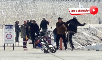 Selamını almayan balıkçıyla tekme tokat kavga etti! İşte o anlar