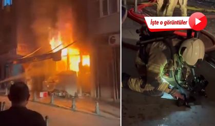 Yangından kurtarılan kedi, itfaiye erinin kalp masajıyla hayata döndü!