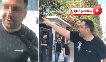Önünü kestiği aracın camını yumrukladı; 'Karakola gel' diye bağırdı