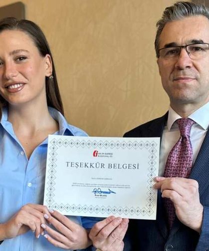 Serenay Sarıkaya, ödülünü vergi dairesinden aldı!