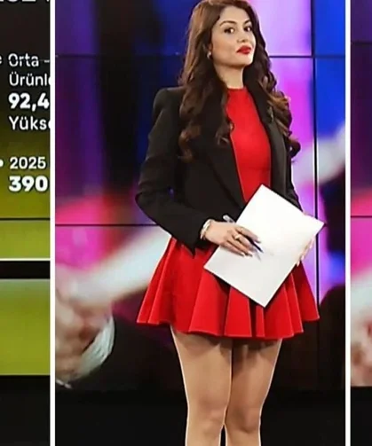 Haber programı sunucusunun kıyafeti tartışma yarattı