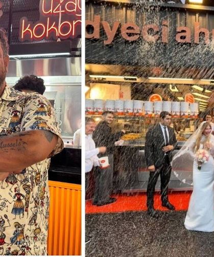 Sosyal medyada evlilik ilanı vermişti: Midyeci Ahmet dünyaevine girdi!