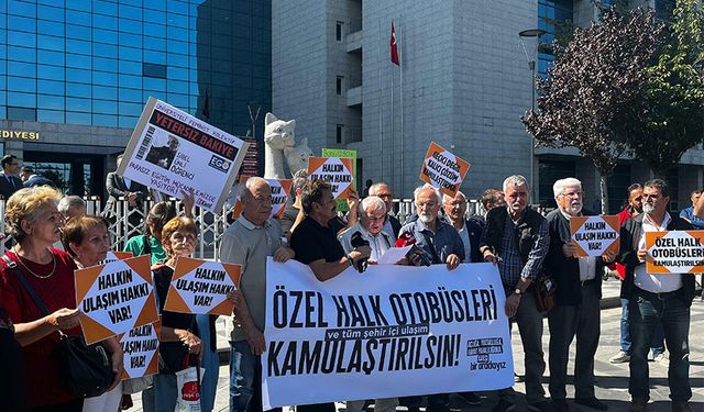 Ankaralılar, Özel Halk Otobüslerinin kamulaştırılması için eylem yaptı