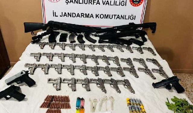Şanlıurfa’da silah kaçakçılığı operasyonlarında 6 gözaltı