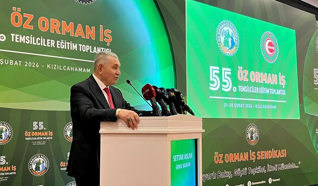 Öz Orman-İş Sendikası Başkanı Settar Aslan: Kamu işçilerinin zam oranı yüzde 49,25 olmalı