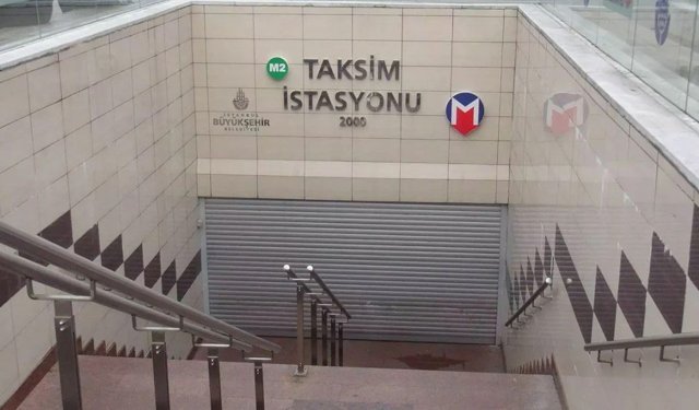 Taksim'de 1 Mayıs anması öncesi metro istasyonu kapatıldı!