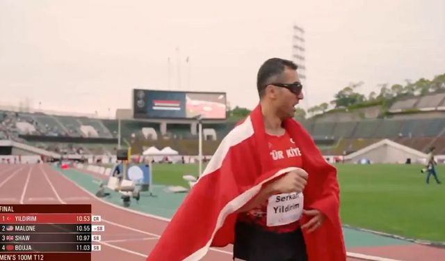 Görme engelli atlet Serkan Yıldırım dünya şampiyonu oldu