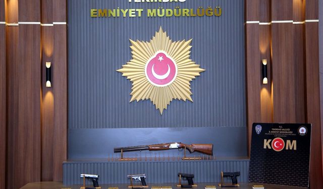 Tekirdağ'da silah kaçakçılığı operasyonunda 10 gözaltı