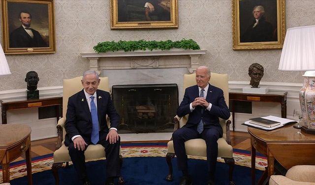 Biden ile görüşen Netanyahu, İsrail'e 50 yıllık desteği için teşekkür etti