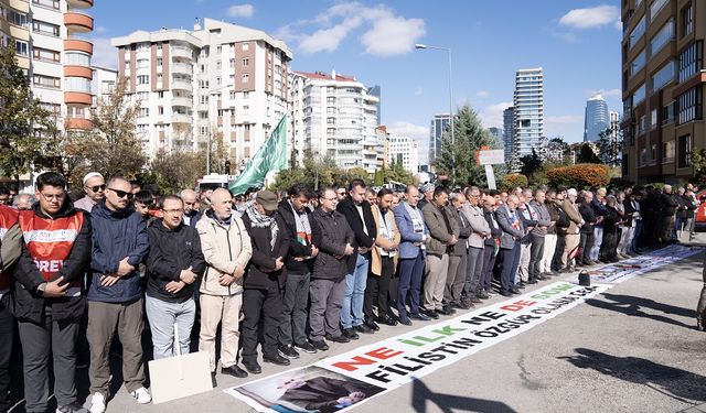 Ankara'da Yahya Sinvar için gıyabi cenaze namazı kılındı