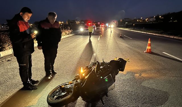 Sinop'ta motosikletin çarptığı yaya hayatını kaybetti